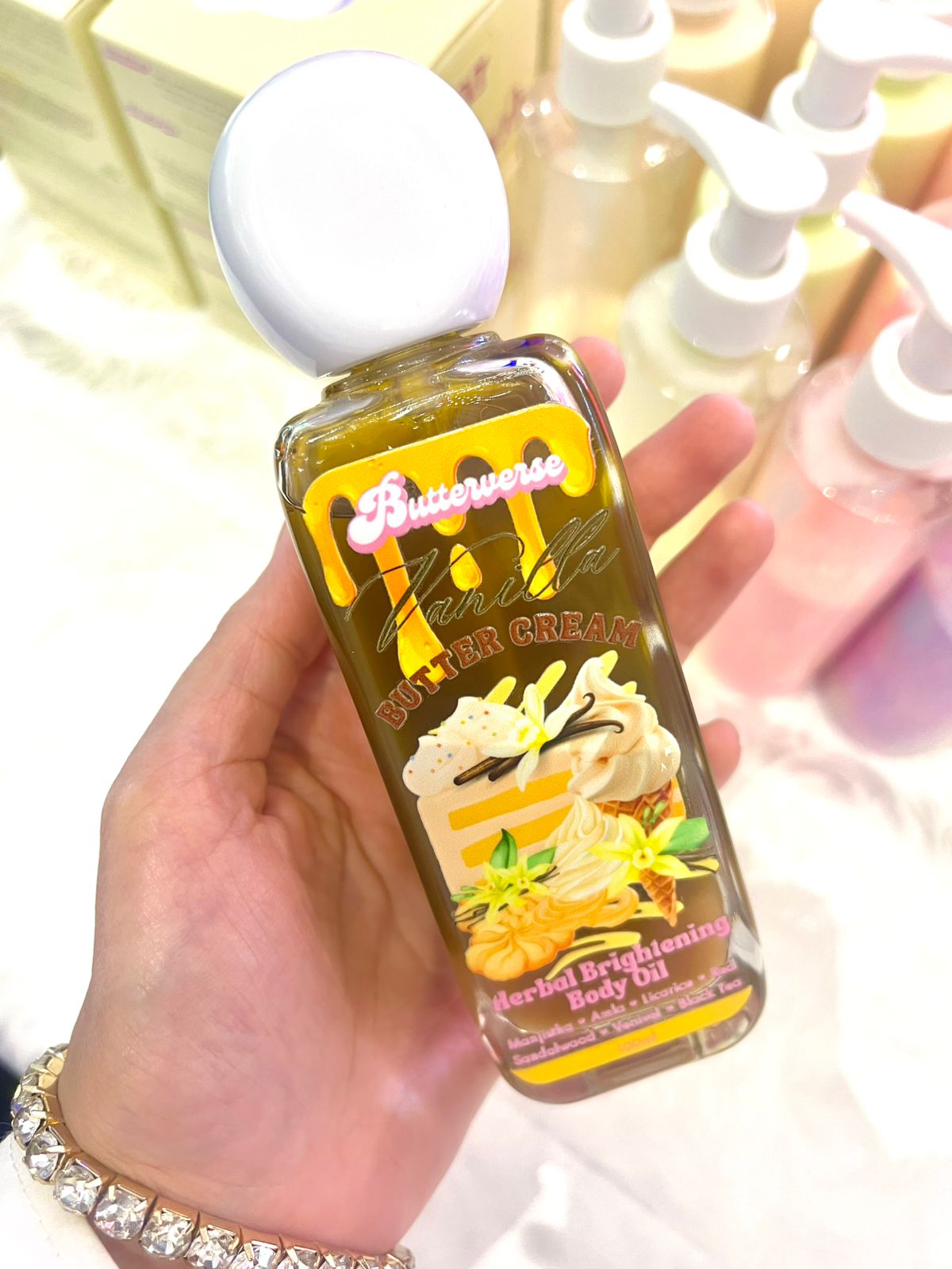 Vanilla Butter Cream Herbal Brightening Body Oil