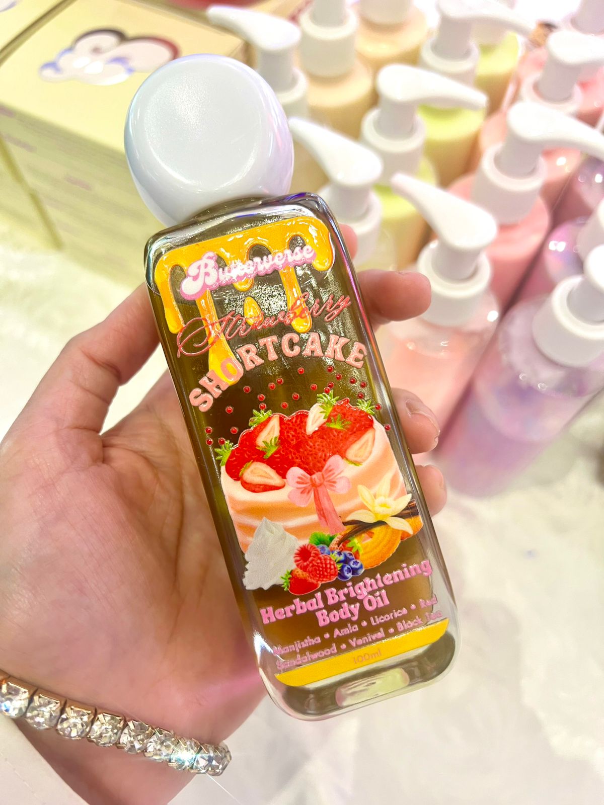 Strawberry Shortcake Herbal Brightening Body Oil
