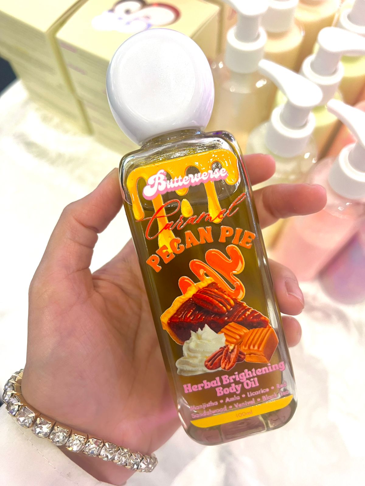 Caramel Pecan Pie Herbal Brightening Body Oil