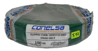 Cable cobre THHN calibre 12 AWG