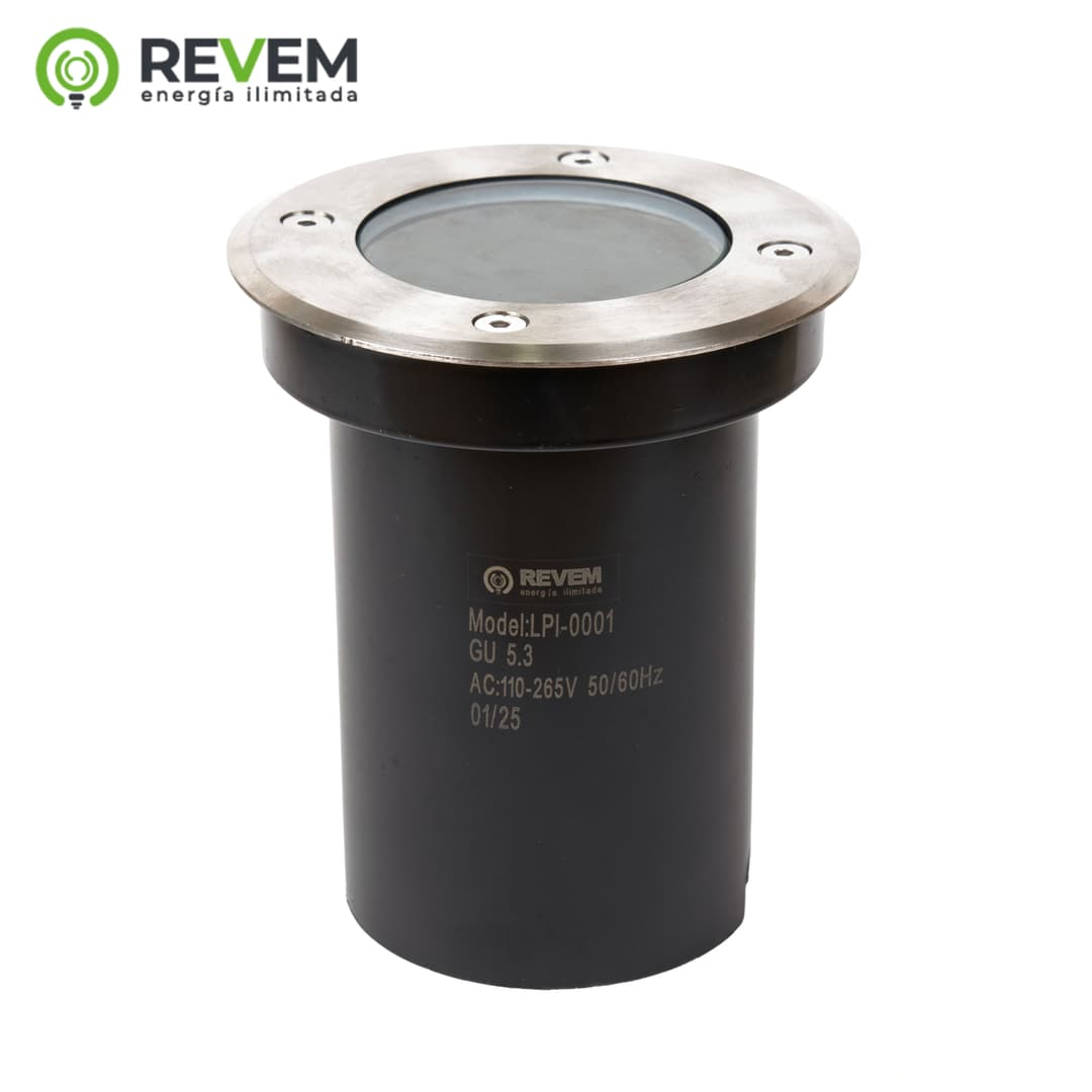 LUM LED EMPOTRABLE PARA PISO, STONE, SILVER, IP65, AL, GU5.3, REVEM