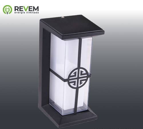APLIQUE DE PARED SEUL NEGRO DIF TRANSP 24W 237*112*88MM REVEM