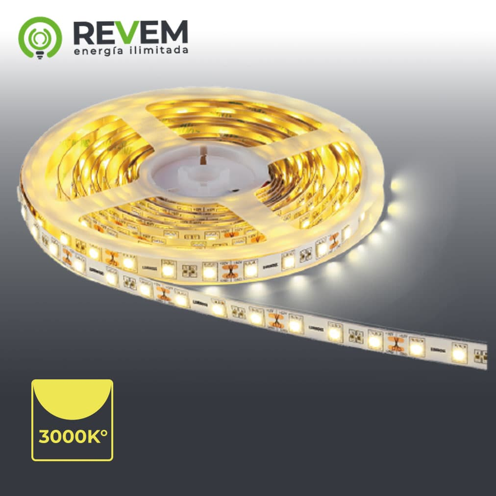 CINTA LED ALTA INTESIDAD 6500K-4000K-3000K 10M REVEM