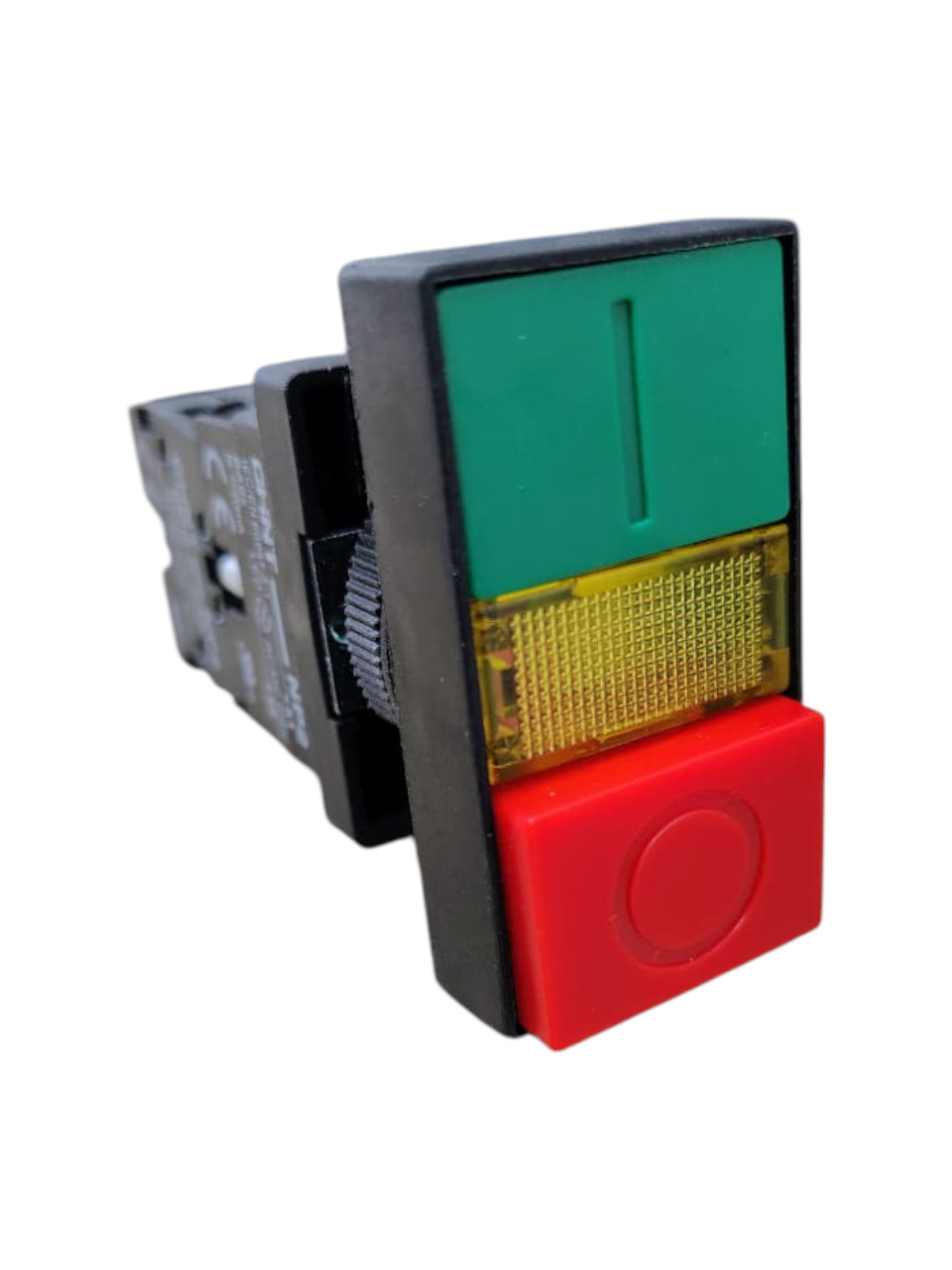 PULSADOR DOBLE  ILUMINADO PLASTICO 1NA+1NC 230V CHINT 575343