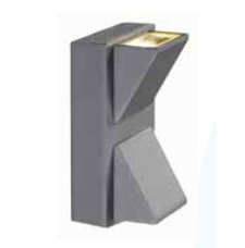 APLIQUE MINIMALISTA GRIS 2*3W 6200K IP44