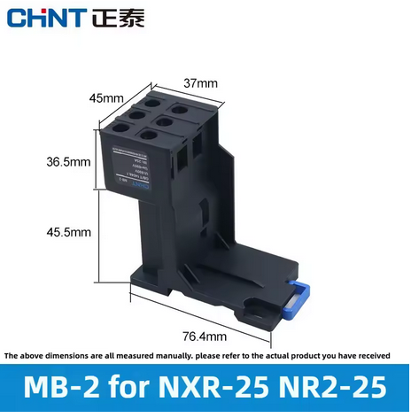BASE POSTERIOR PARA CONTACTOR NXR-25 CHINT 837998