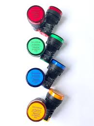 LUZ PILOTO LED AMARILLA - AZUL - ROJO MULTIVOLTAJE CNC