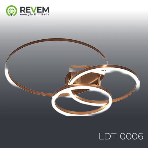 LAMPARA DECOR TECHO CAFE 34W IP20 203040CM REVEM