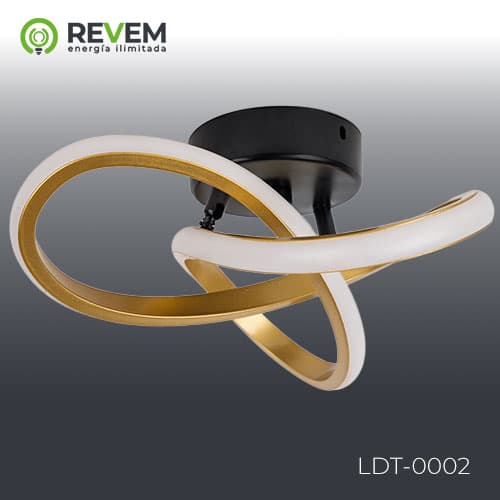 LAMP DECOR TECHO DORADO 22W IP20 REVEM