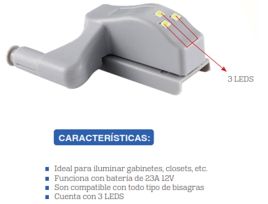 BISAGRA LED 6000K VICTORIA LED
