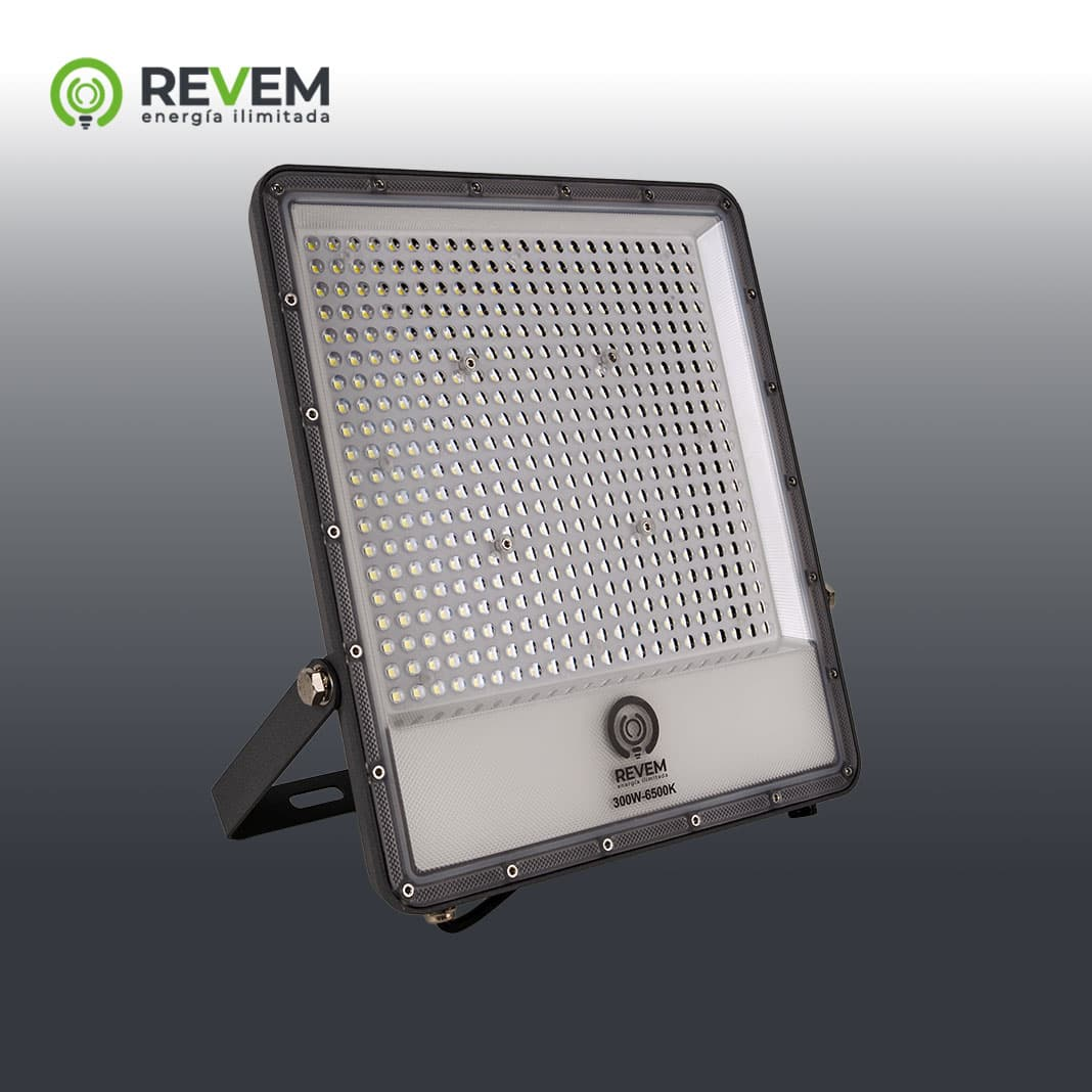REFLECTOR LED GRIS, 300W, 6500K, 30000LM, REVEM