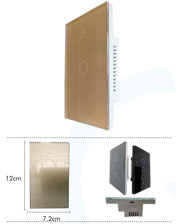 INTERRUPTOR TACTIL GENERAL LED