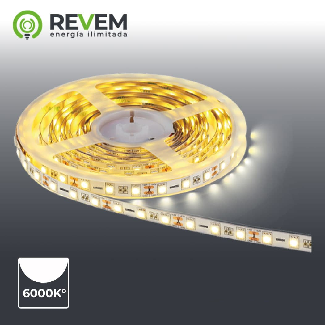 CINTA LED ALTA INTESIDAD 6500K-4000K-3000K 10M REVEM