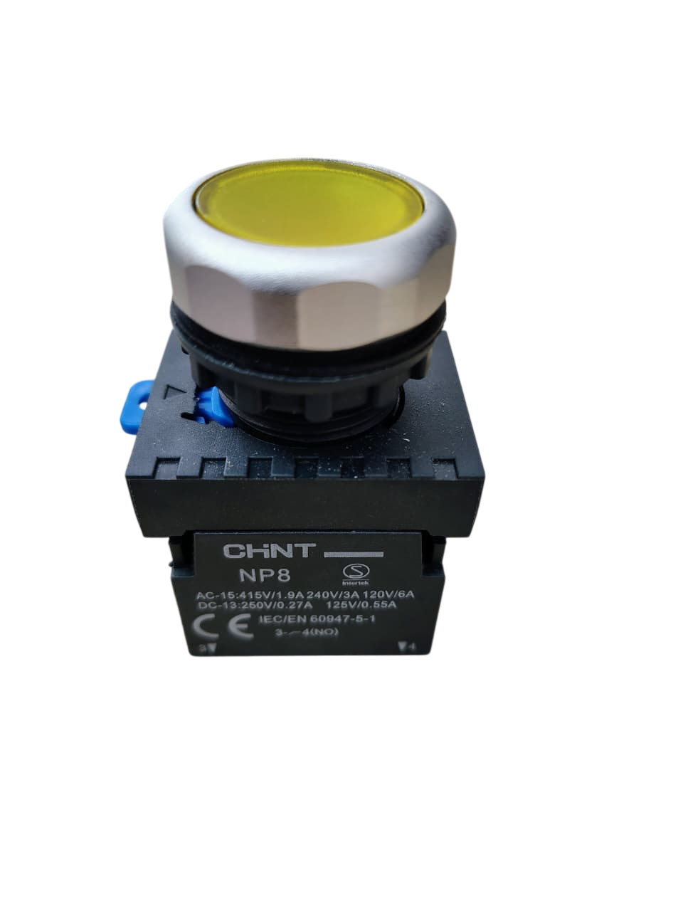 PULSADOR AMARILLO 1NA 110-220VAC CHINT 667321