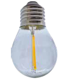 FOCO LED MINIGLOBO ZAFIRO E27 2W 3200K E27 GENERAL LED