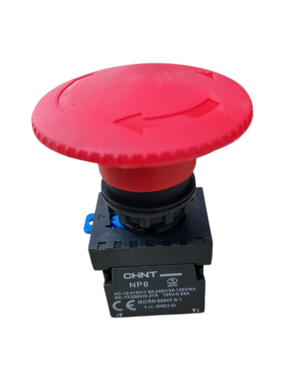 PULSADOR HONGO 40MM  CON RETENCION 2NC CHINT 667215