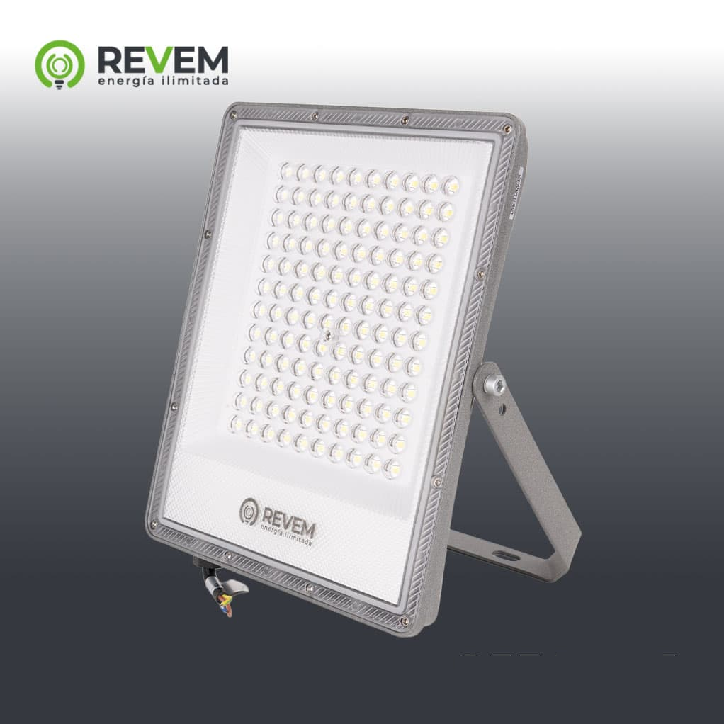 REFLECTOR LED GRIS 100W 6500K REVEM