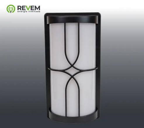APLIQUE DE PARED DRESDE NEGRO 24W 3000K 132*89MM REVEM