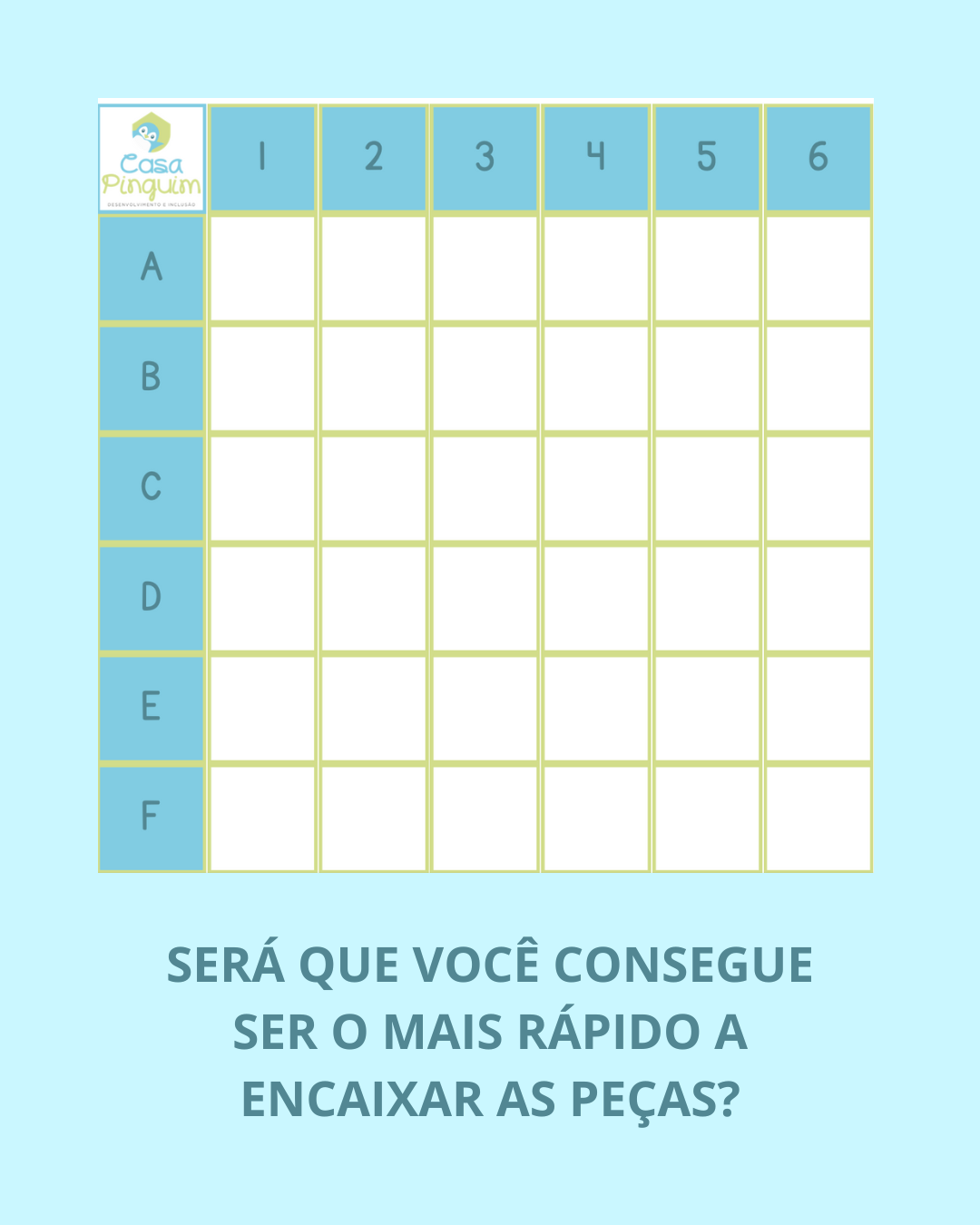 Encaixe, se puder!