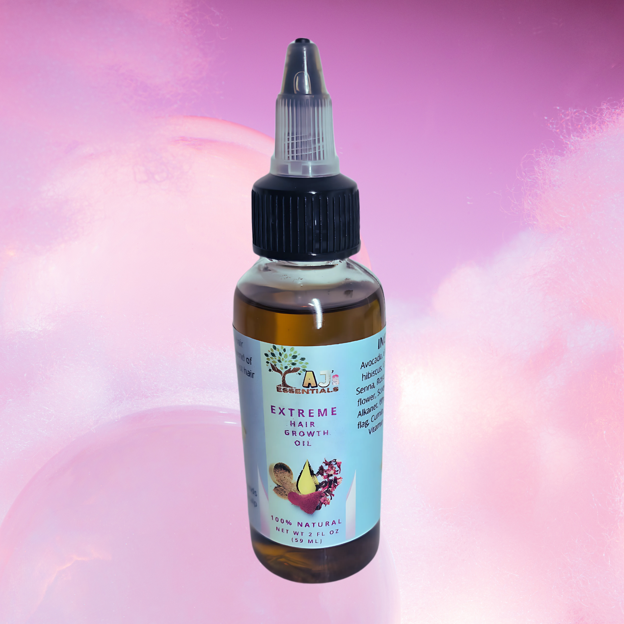 Complete Nourishment Combo – 2 Oz Hair Growth Oil, 4 Oz Hair Butter & 1.7 ml Face Serum