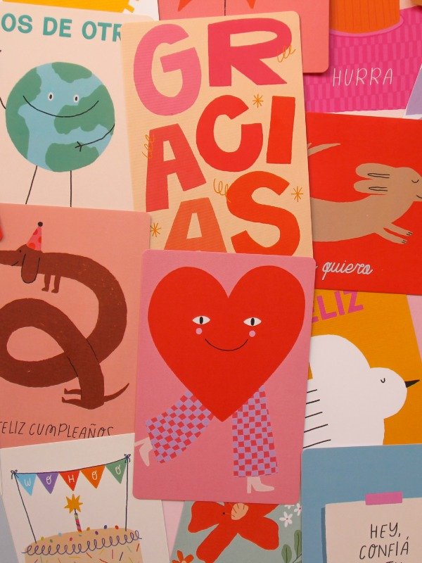 Tarjetas de felicitación coloridas