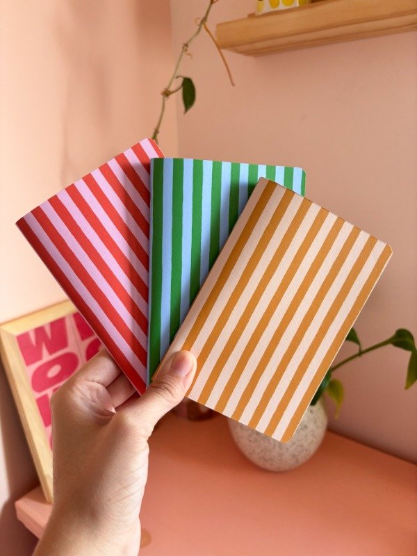 Cuadernos a rayas - Pack X3