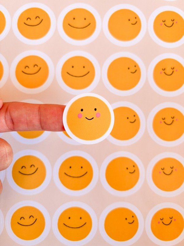 Pegatinas de caritas sonrientes