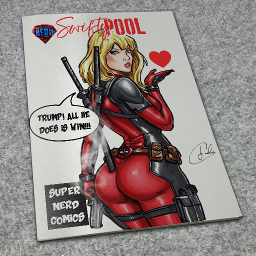 Silver Metal Homage of SwiftyPool Satire Variant Cover WHITE