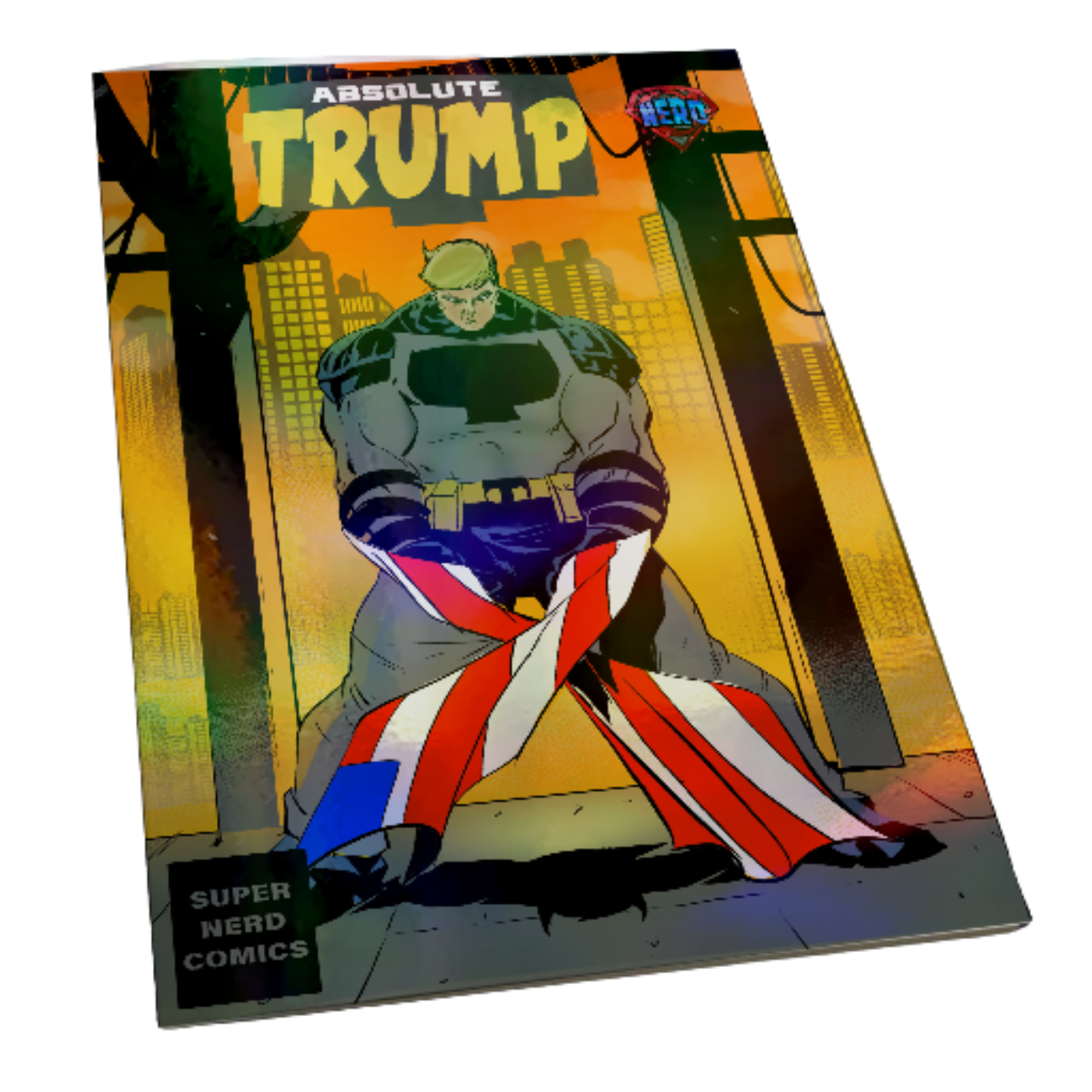 Absolute Trump Batman Original Holofoil Rainbow Homage Comic