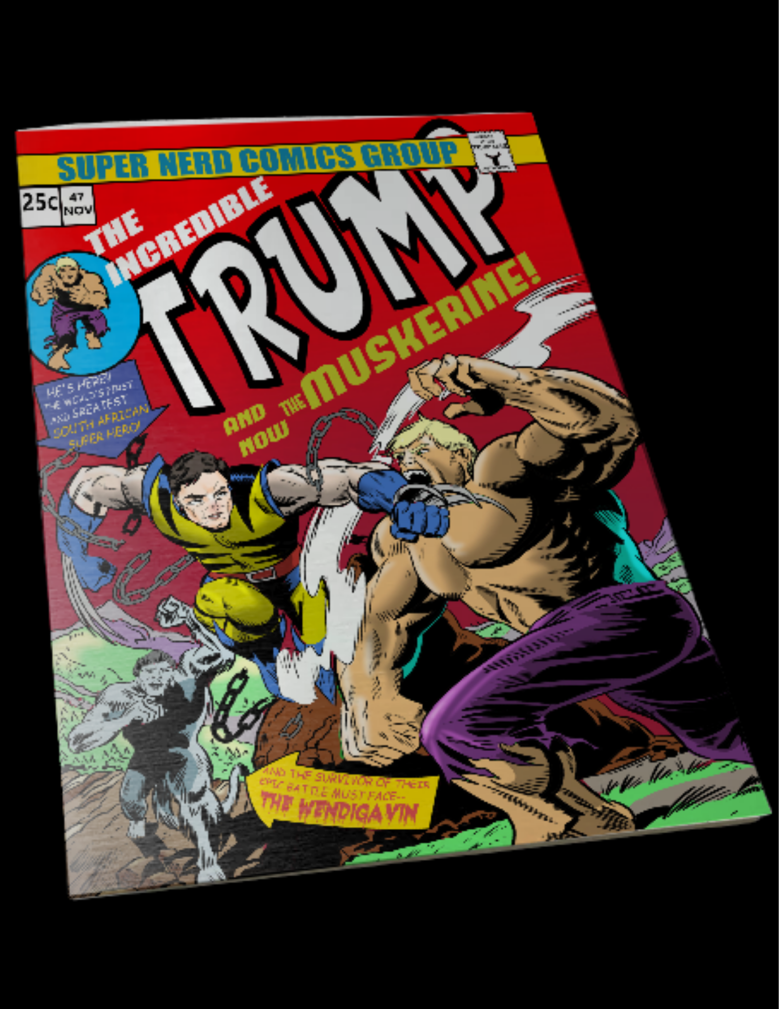 The Incredible Trump issue 181 Silver Metal Original Homage Variant Cover
