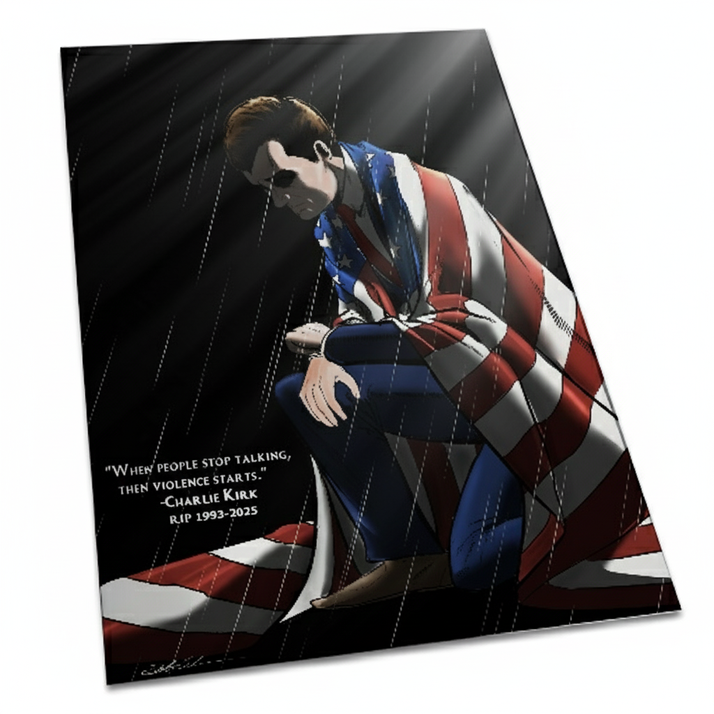 Charlie Kirk Tribute Exclusive Original Cardstock Comic