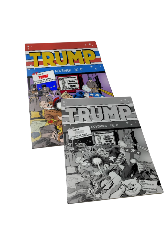 Combo Captain America issue 1 Trump Homage Silver Metal