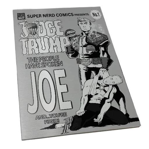 SILVER METAL Judge Dredd 1 Trump Homage BLACK COMIC LTD 25 Kyle Willis cover art