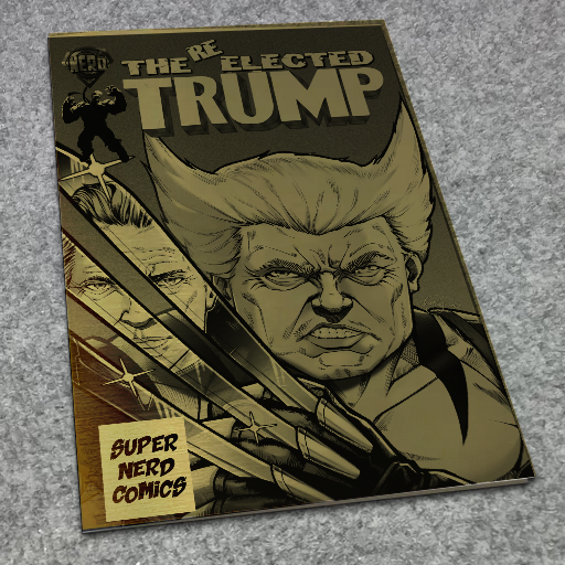 Gold Metal Homage of Hulk issue 340 Blackout Homage