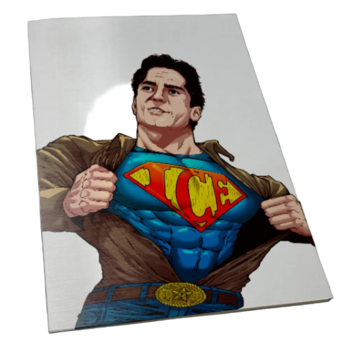 Dean Cain Superman Homage WHITE Silver Metal
