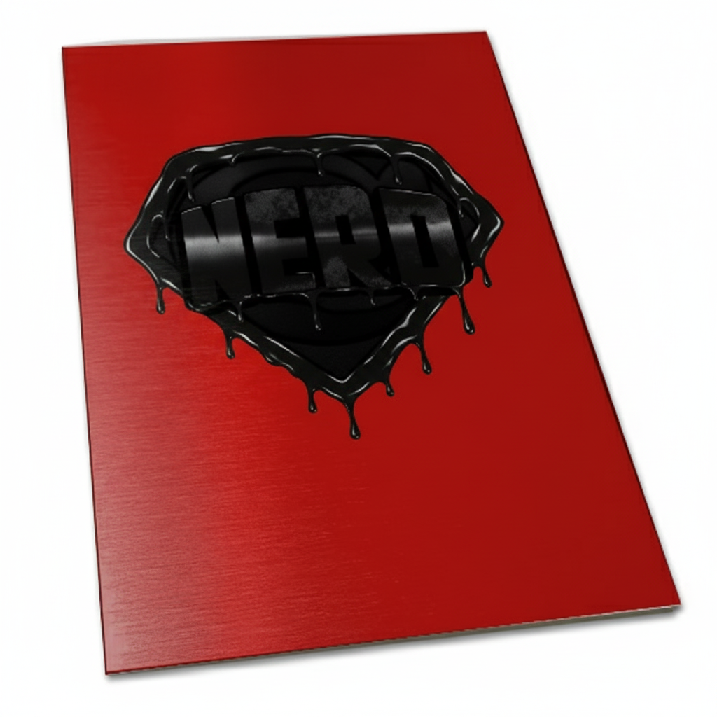 Black Blood Super Nerd Silver Metal Comic LTD 25