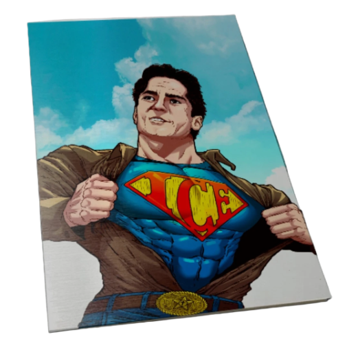 Dean Cain Superman Homage Original Silver Metal