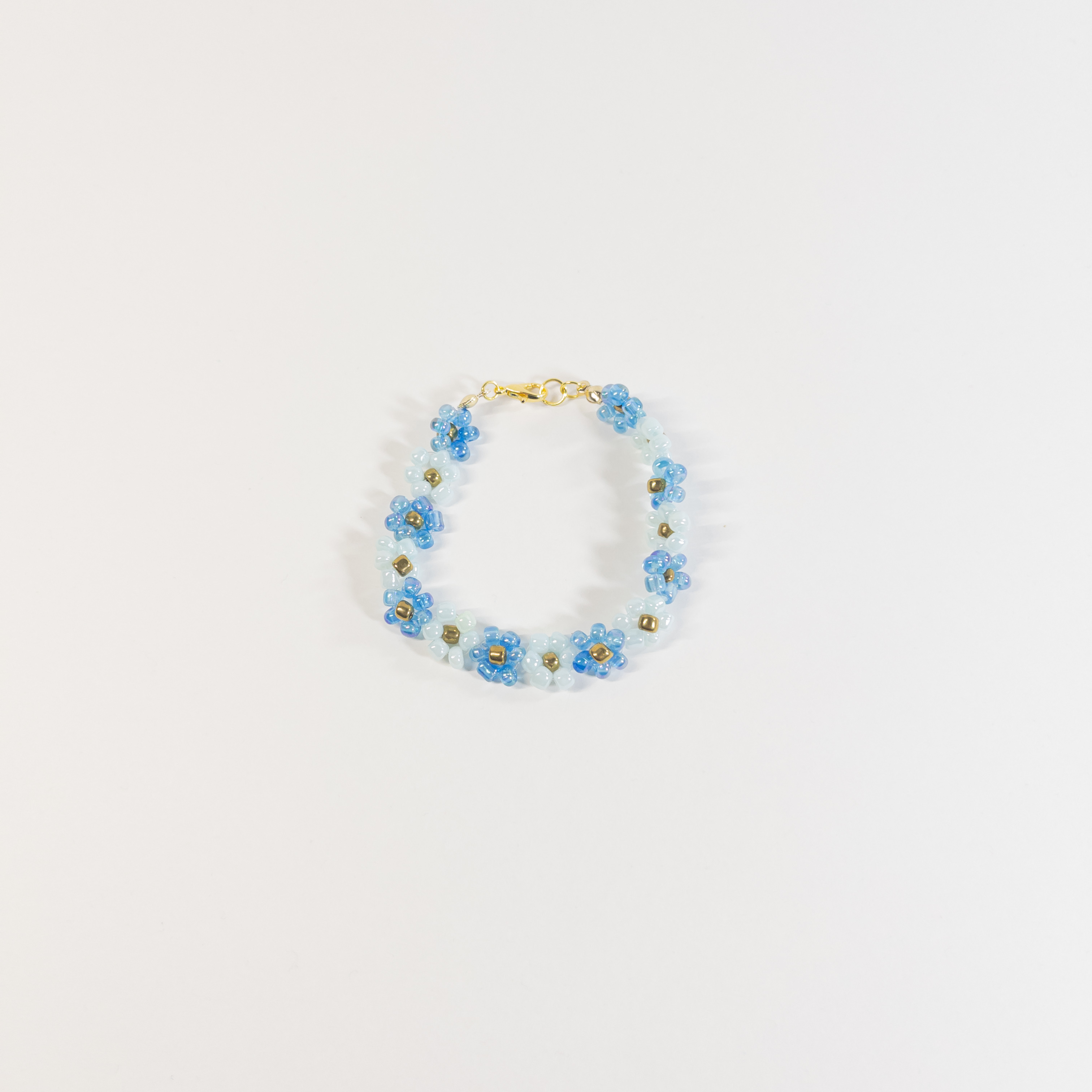 Blue Floral Bracelet