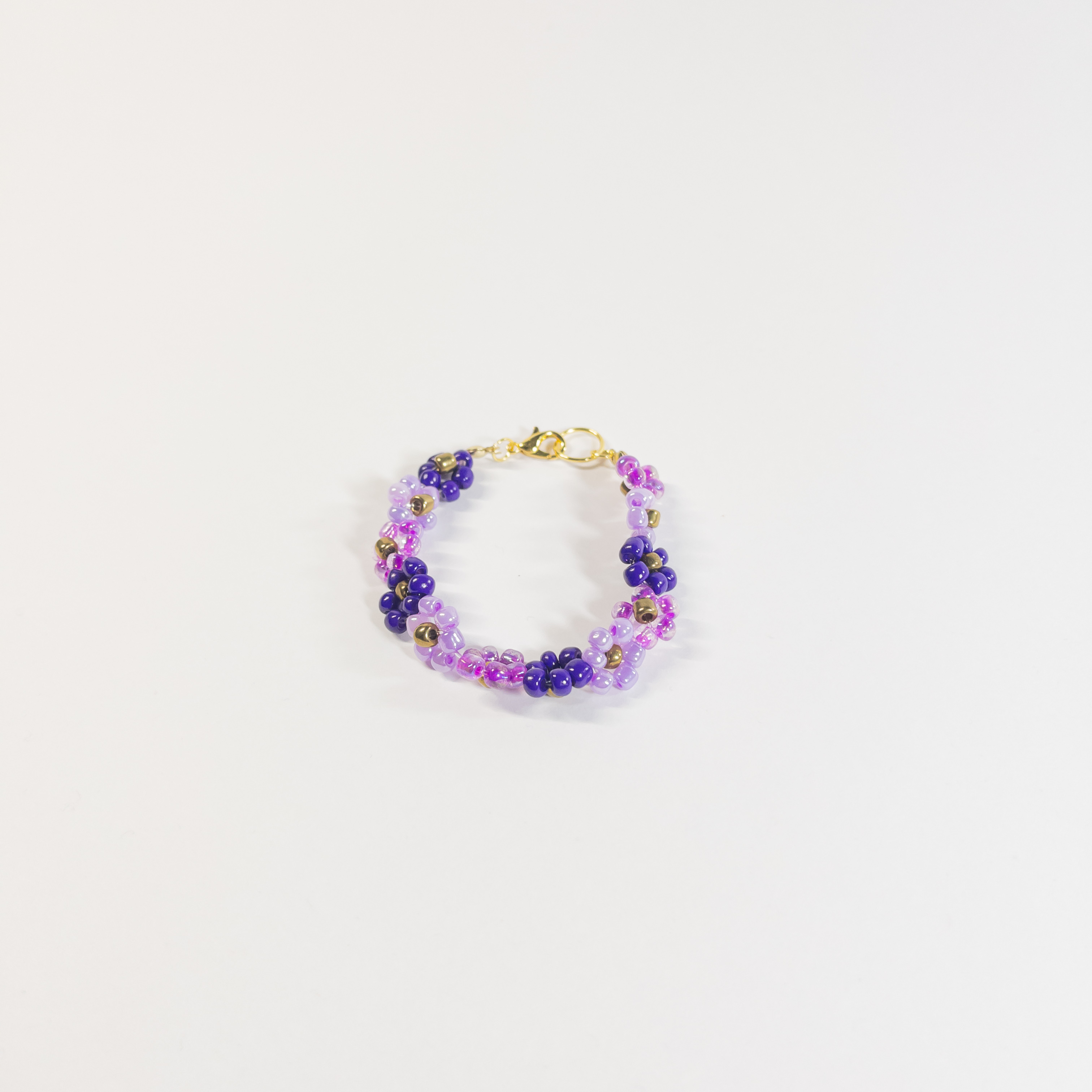 Handmade Beaded Flower Bracelet