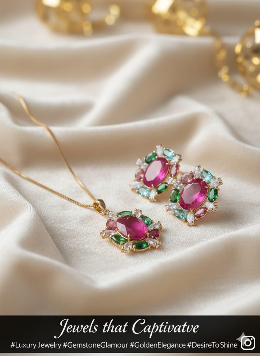 Elegant Gemstone Jewelry Set