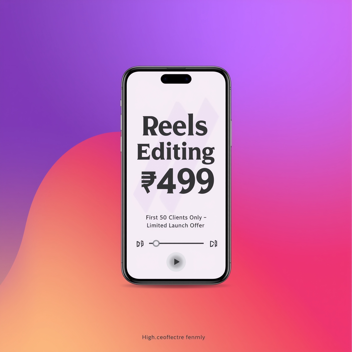 🎉 Launch Offer – Reels Editing @ ₹499