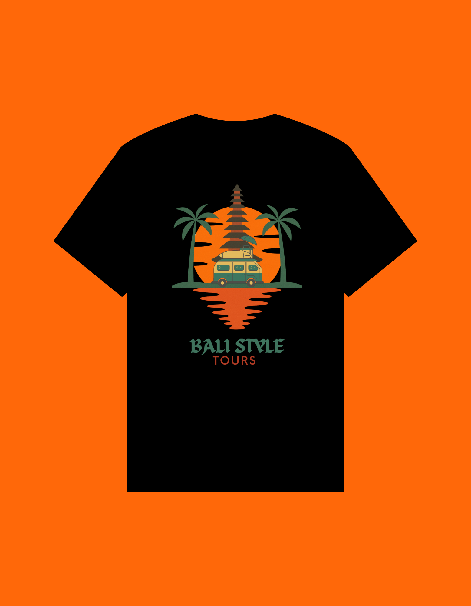 Bali Style Tour Black T-Shirt