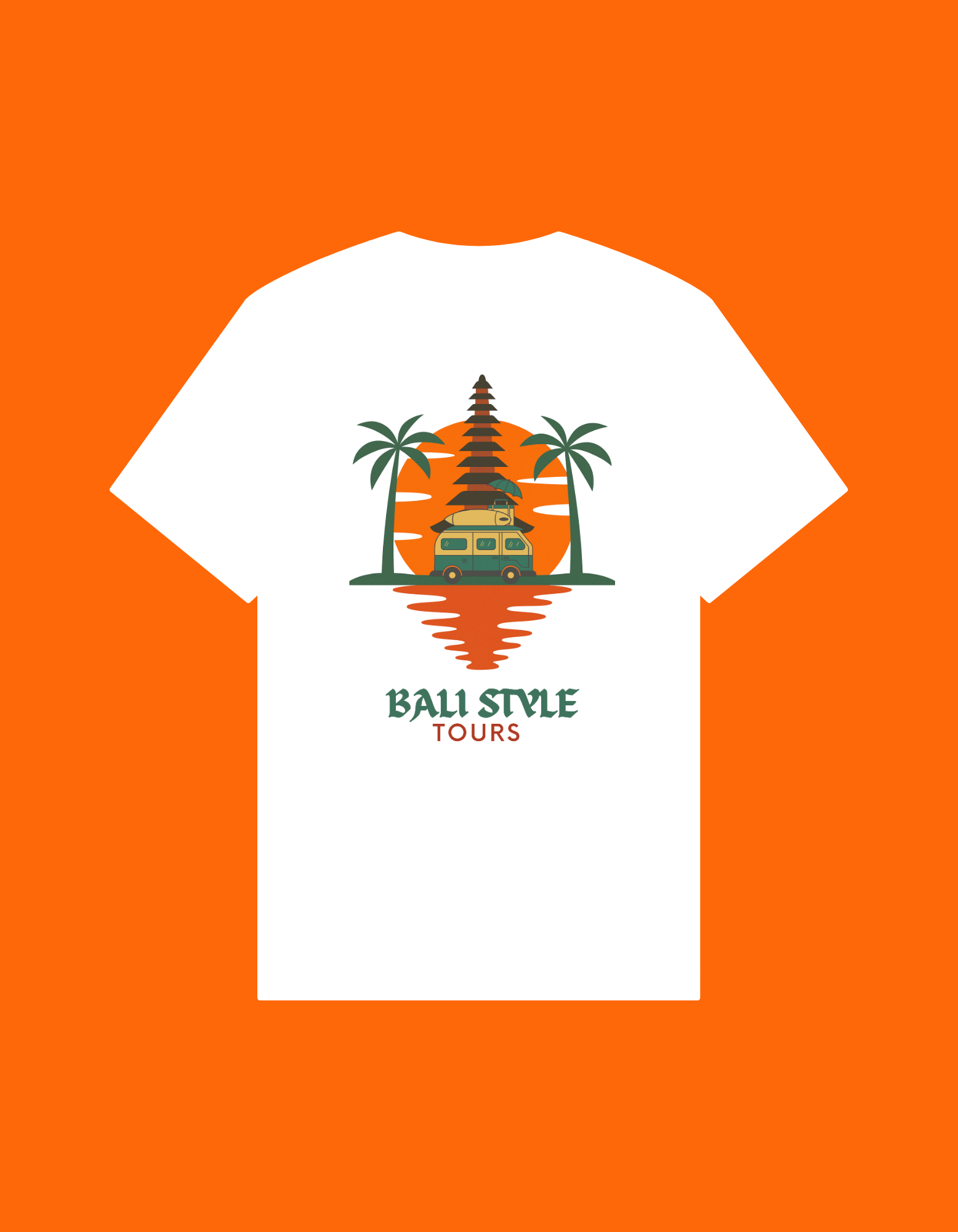 Bali Style Tour White T-Shirt