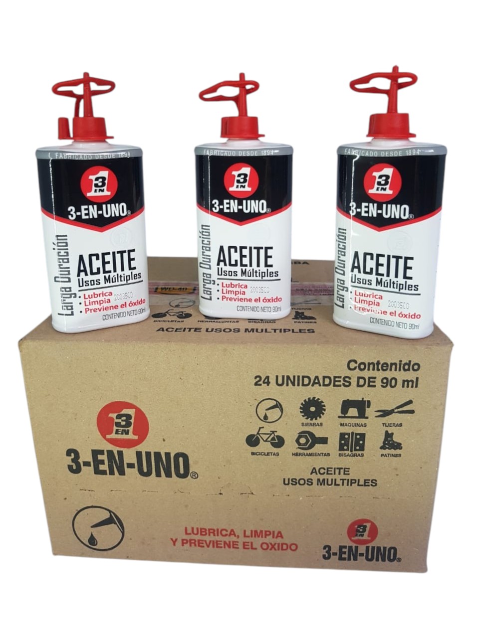 Aceite 3-en-uno de 90ml, usos múltiples