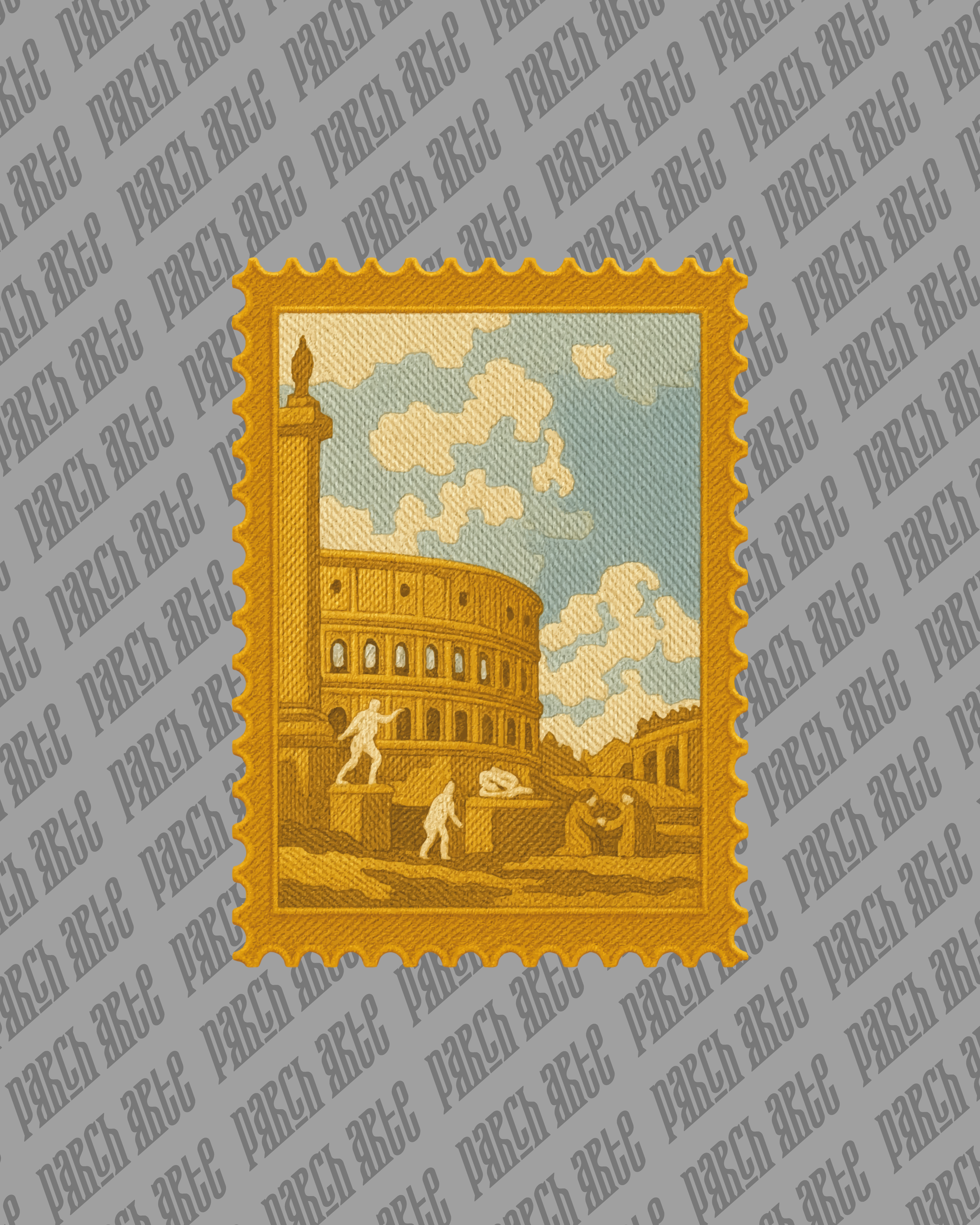 Sudadera Parcharte - Veduta del Colosseo e altri monumenti di Roma