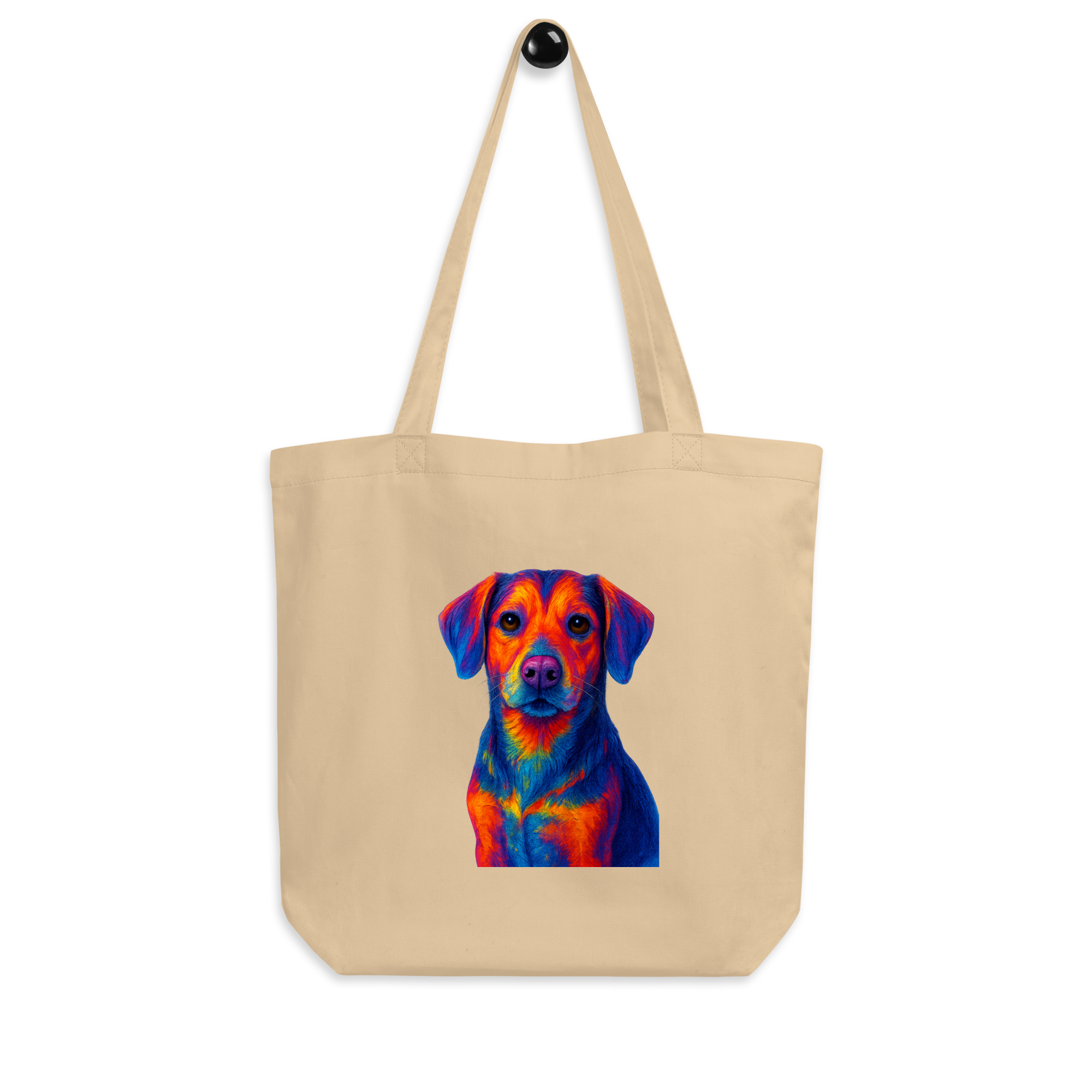Colorful Dog Print Tote Bag