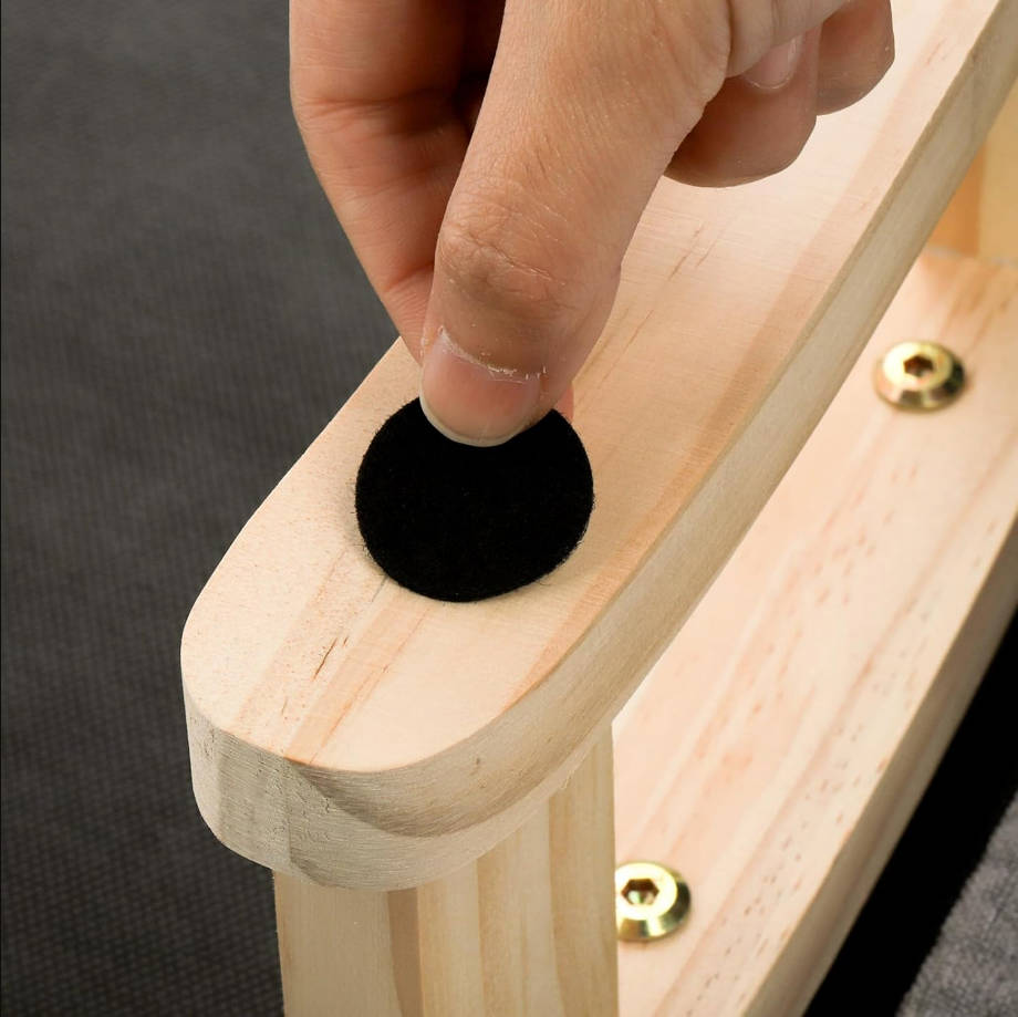 Taburete otomano pequeño, reposapiés rectangular de tela con patas de madera y acolchado suave antideslizante, reposapiés moderno escalón para sofá, escritorio, oficina, sala de estar