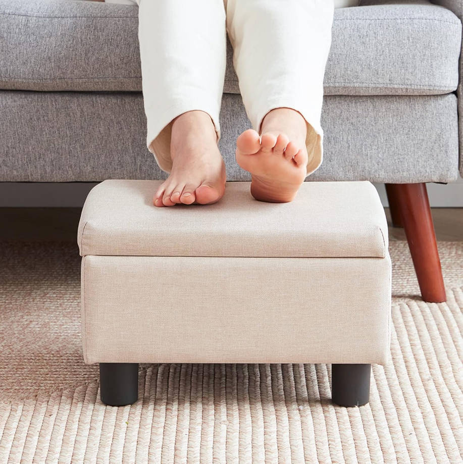 pequeño para pies debajo del escritorio, reposapiés otomano, taburetes de pies, taburetes pequeños para pies para sala de estar, reposapiés 15 pulgadas de ancho x 12 pulgadas de