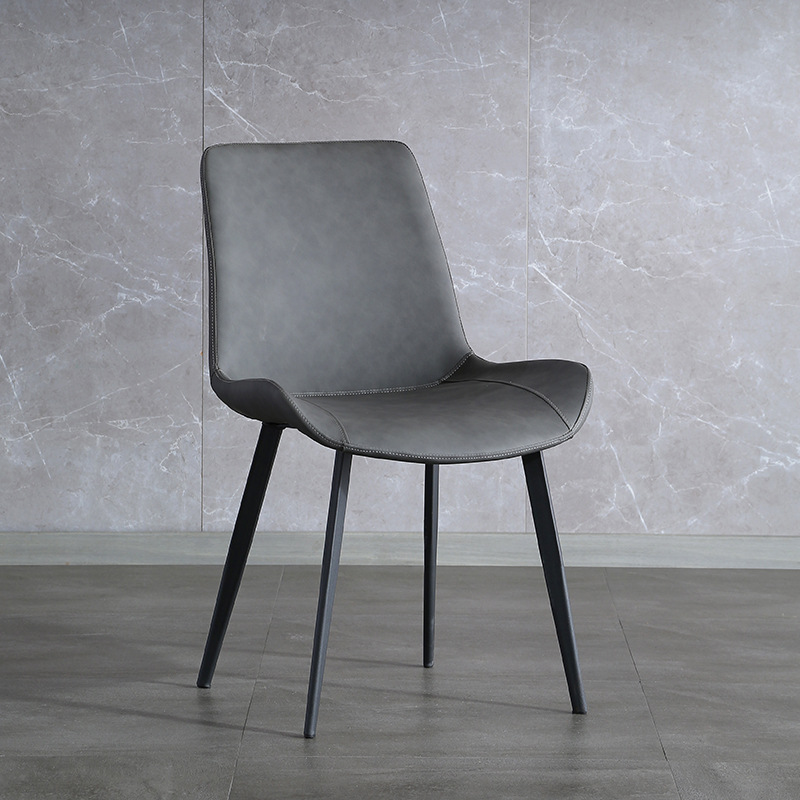  Upholstered PU Luxury Home Modern Nordic Leather Dining Chairs