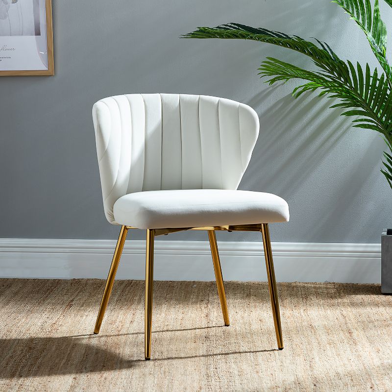 Modern Luxury Style Dining Chair Indoor Furniture Velvet Dining Chairs With Gold Legs